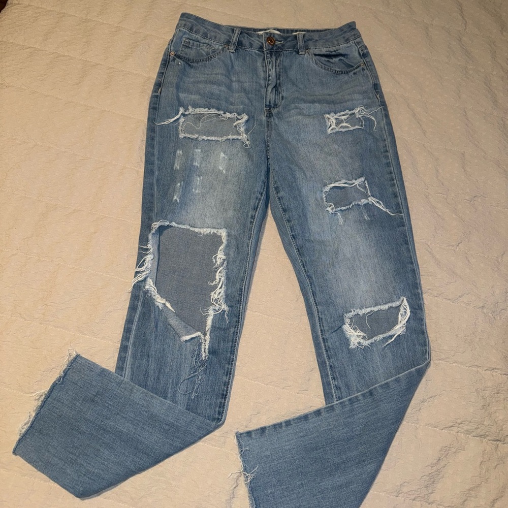 High rise ankle dream fit, Distressed YMI